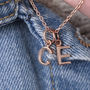 Rose Gold Vermeil Personalised Initial Necklace, thumbnail 2 of 5