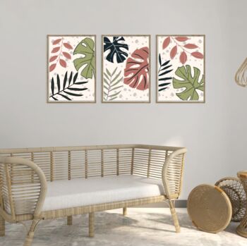 Boho Retro Set Of Three Poster Prints Wall Art, 2 of 5