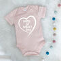 Happy 1st Father's Day In Heart Babygrow, thumbnail 5 of 9