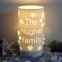 Personalised Family Name Christmas Snowflake LED Light, thumbnail 1 of 7
