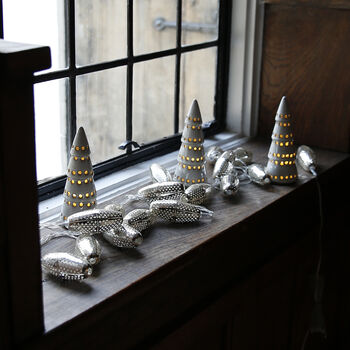 Silver Marrakesh Christmas Garland, 3 of 3