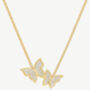 Women's Butterfly Necklace In 18k Gold, Butterfly Jewellery Gift, thumbnail 1 of 4