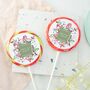 Cotton Leaves Wedding Favour Giant Lollipops, thumbnail 1 of 3