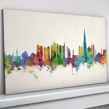 Dubai Skyline Cityscape Art Print, 2 of 8
