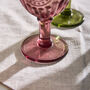 Vivaldi Colourful Embossed Glass Wine Goblets, thumbnail 4 of 4
