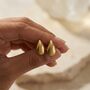 Teardrop Earrings Gold, thumbnail 3 of 10