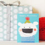 Happy Birthday Fluffus Polar Bear Mini Card, thumbnail 3 of 3