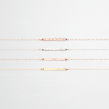 Personalised Bar 'Love' Necklace, 3 of 10
