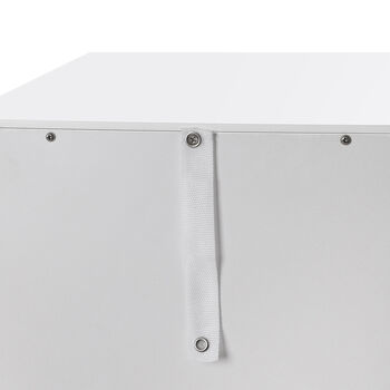 White Slim Storage Cabinet With Four Drawers, 5 of 6