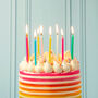 Bright Rainbow Cake Candles Pack Of 16, thumbnail 1 of 5