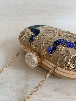 Gold Peacock Clutch Bag, 7 of 9