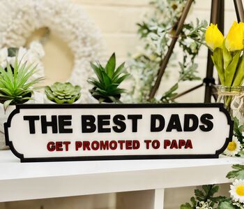 Personalised Grandad Gift Dad Wooden Roadsign Christmas, 2 of 6