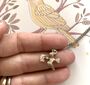 Bronze Flying Bird Envelope Charm Necklace, thumbnail 1 of 3