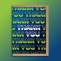 Thank You Retro Greeting Card, thumbnail 1 of 2