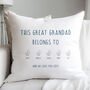 Personalised Father's Day Cushion, thumbnail 2 of 4