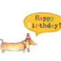 Happy Birthday Sausage Dog Greeting Card, thumbnail 4 of 4