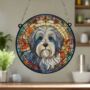 Tibetan Terrier Stained Glass Effect Suncatcher, thumbnail 5 of 6