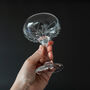 Botanical Berry Hand Engraved Coupe Glass, thumbnail 2 of 9