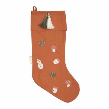 Organic Embroidered Candy Themed Christmas Stocking, 5 of 5
