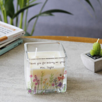 Personalised Teacher Scented Wildflower Candle, 7 of 7