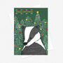 Badger Christmas Card, thumbnail 2 of 2