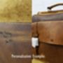 Handcrafted Leather Laptop Bag For Men Gift For Him, thumbnail 10 of 12