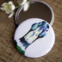 Inky Mallard Pocket Compact Mirror, thumbnail 4 of 5