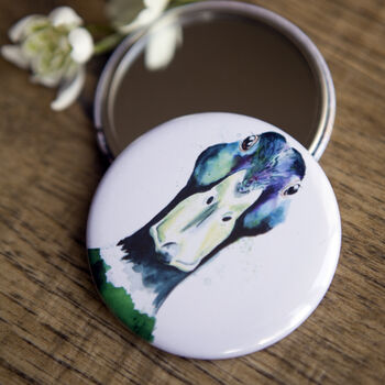 Inky Mallard Pocket Compact Mirror, 4 of 5