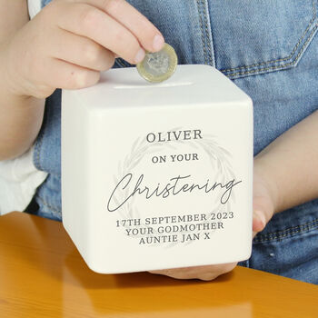 Personalised Christening Money Box, 5 of 7