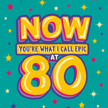 Funny 80th Epic Milestone Birthday Card, 2 of 4