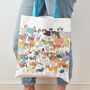 Pack Of Proud Pooches Bag In Cotton Canvas, thumbnail 2 of 4