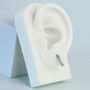 Sterling Silver Celestial Huggie Hoop Earrings, thumbnail 4 of 7