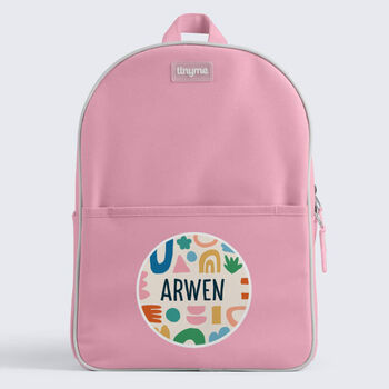 Personalised Abstract Design Kids Everyday Backpack, 7 of 9