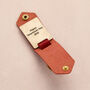 Personalised Metal Photo Keyring With Red Leather Case, thumbnail 2 of 5