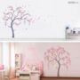 Nursery Cherry Blossom Tree Stencil Pack, thumbnail 8 of 9