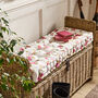Reversible Floral Bench Cushion, thumbnail 1 of 5