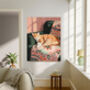Cozy Ginger Cat Art Print, thumbnail 2 of 4