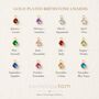 Personalised Gold Family Birthstone Necklace, thumbnail 3 of 8