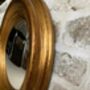 34cm Gold Convex Wall Mirror Porthole Fisheye Design, thumbnail 5 of 6