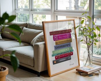 Manchester Book Stack Art Print, 6 of 6