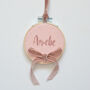 Pink Girls Name Sign Personalised New Baby Gift, thumbnail 2 of 5