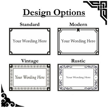 Brass Personalised Plaque | Perfect Custom Door Sign | Home Accessory Decor | Heavy Duty Outdoor Signage, 3 of 12