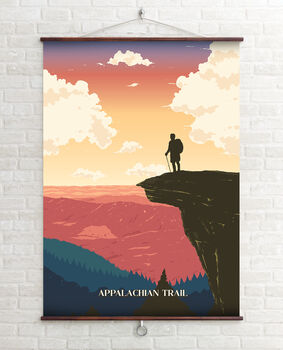 Appalachian Trail USA Travel Poster Art Print, 2 of 6