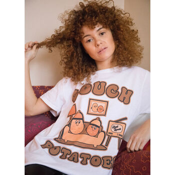 Couch Potatoes Women's Slogan T Shirt, 2 of 5