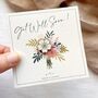 Get Well Soon Gift | Enamel Flower Pin And Card | Cheer Up Recovery Gift | Thinking Of You, thumbnail 4 of 12