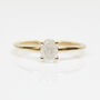 0.40ct Oval Icy White Diamond Juno Ring, thumbnail 2 of 3