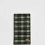 Cathy Green Check Hooded Scarf, thumbnail 6 of 7