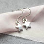 Silver Plated Star Earrings, thumbnail 3 of 12