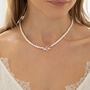 Personalised Pearl T Bar Necklace, thumbnail 3 of 5