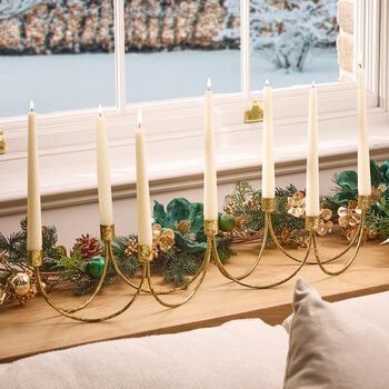 Gold Wave Candle Holder Centrepiece, 2 of 4